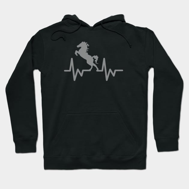 horse heartbeat Hoodie by power horse